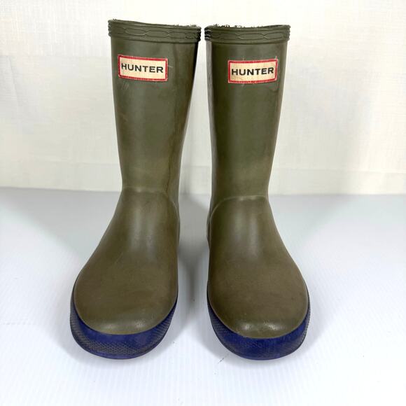 Hunter Other - HUNTER Rain Boots Classic Forest Green Toddler Size 10 Wellies Waterproof